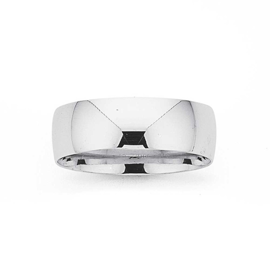 Rings Pascoes | Sterling Silver 7Mm Band Size Y