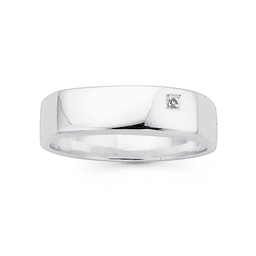 Rings Pascoes | Cubic Zirconia Ring In Sterling Silver