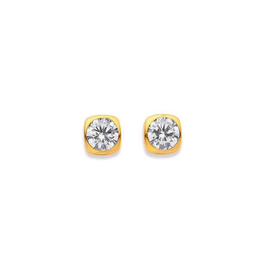 Earrings Pascoes | 9Ct Cubic Zirconia Studs