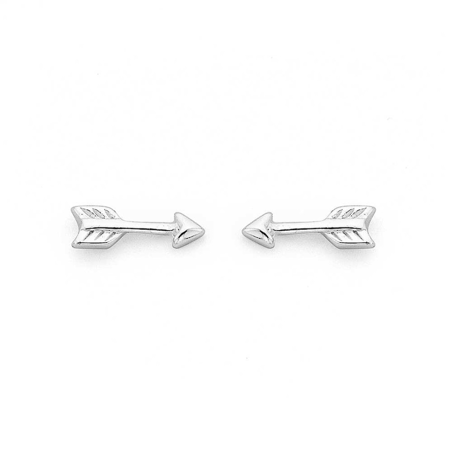 Earrings Pascoes | Arrow Studs In Sterling Silver