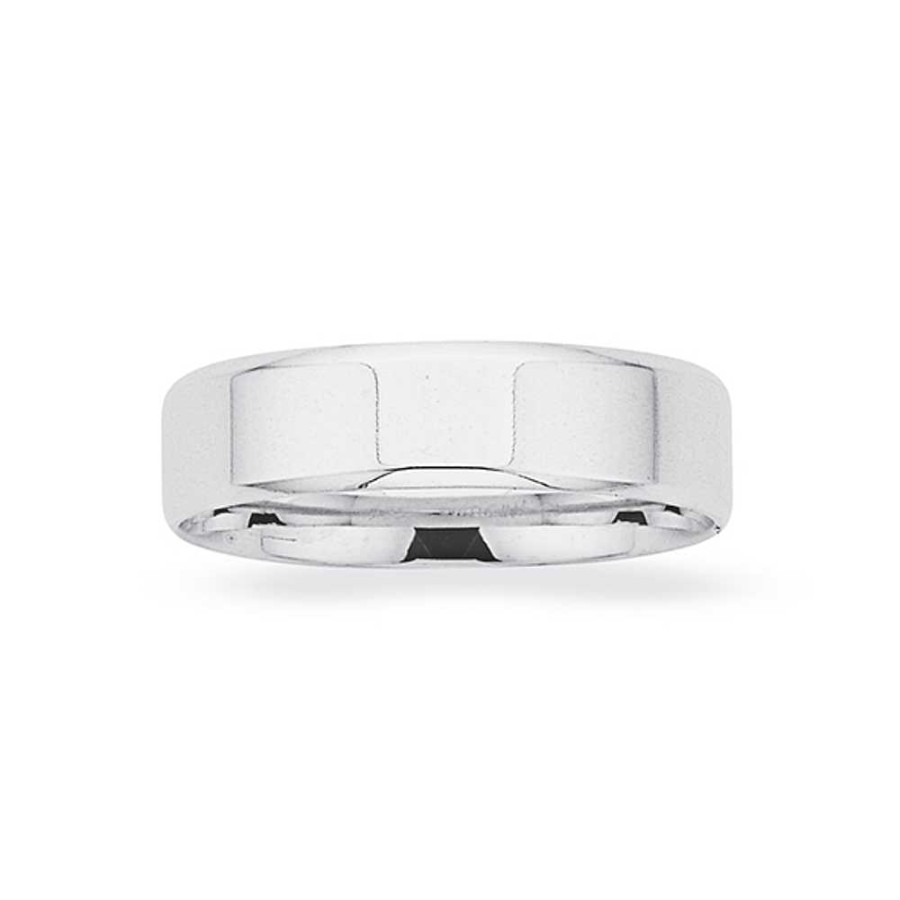 Rings Pascoes | Sterling Silver 5Mm Flat Band Size S