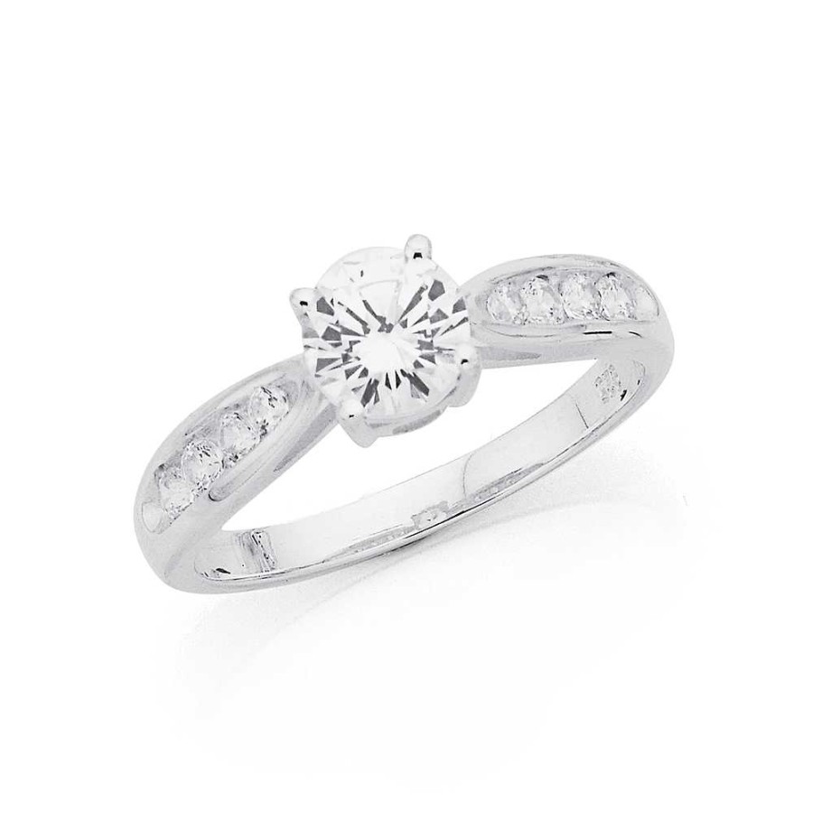 Rings Pascoes | Sterling Silver Cubic Zirconia Ring