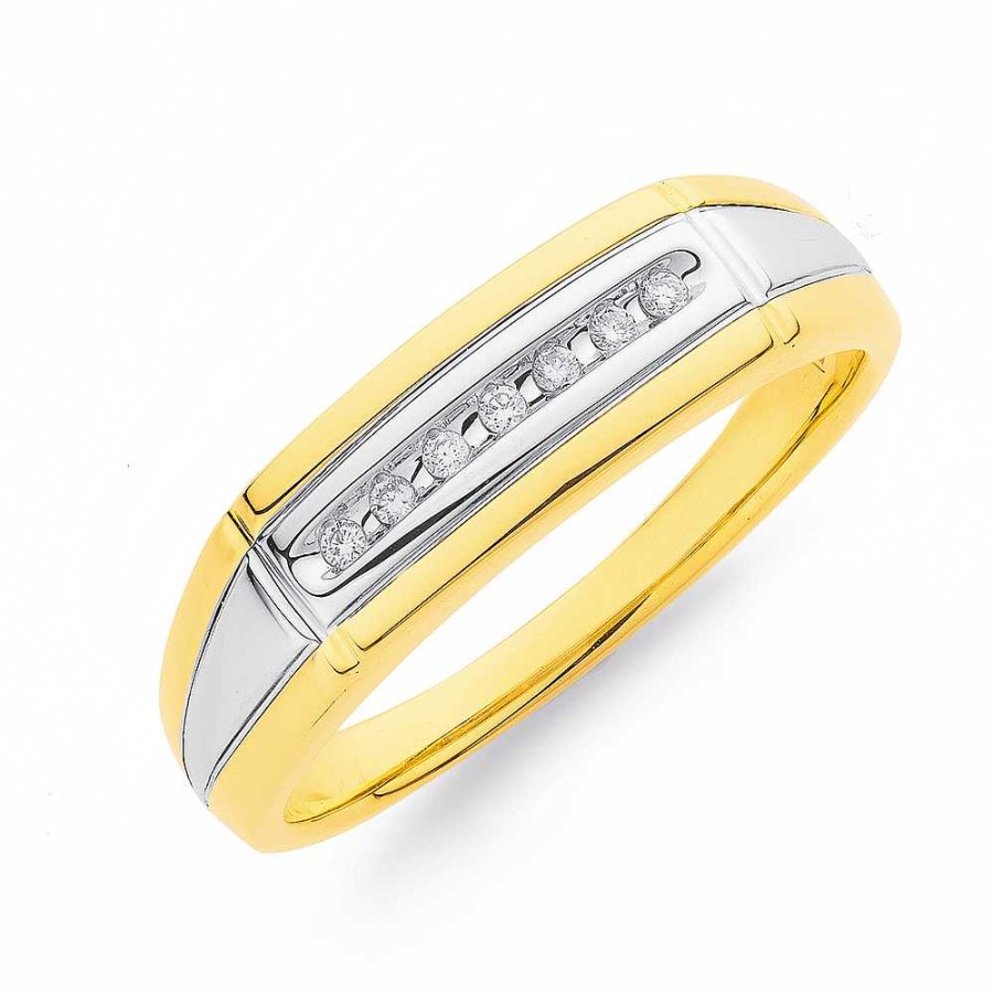 Rings Pascoes | 9Ct Two Tone Diamond Ring