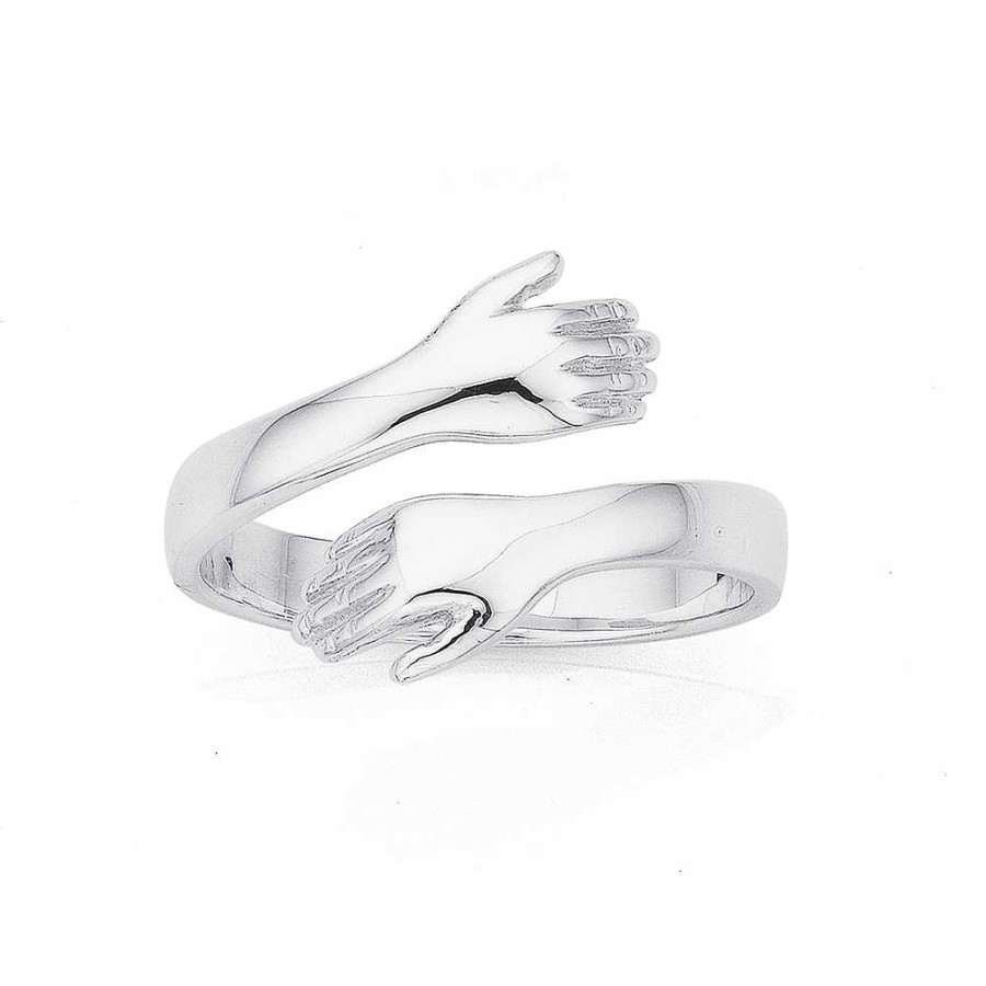 Rings Pascoes | Sterling Silver Hugging Ring